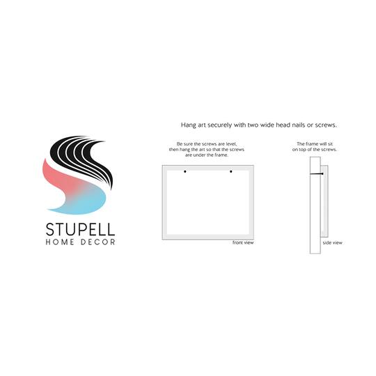 Stupell Industries Beach Wave Shoreline Foggy Horizon Framed Giclee Art